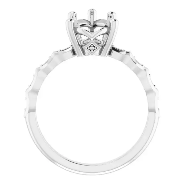 GIANNA Lab Grown Diamond Engagement Ring Setting for Marquise Stones - Image 2