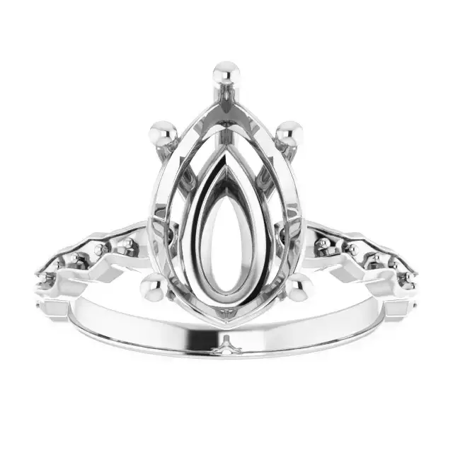 GIANNA Lab Grown Diamond Engagement Ring Setting for Marquise Stones - Image 3