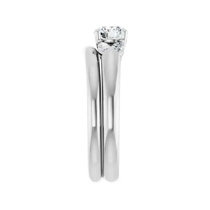 GILDA 14K White Round Engagement Ring - Image 7