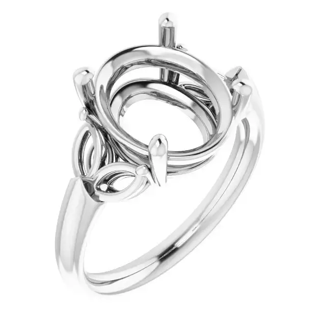 GILDA Lab Grown Diamond Engagement Ring Setting for Oval Stones
