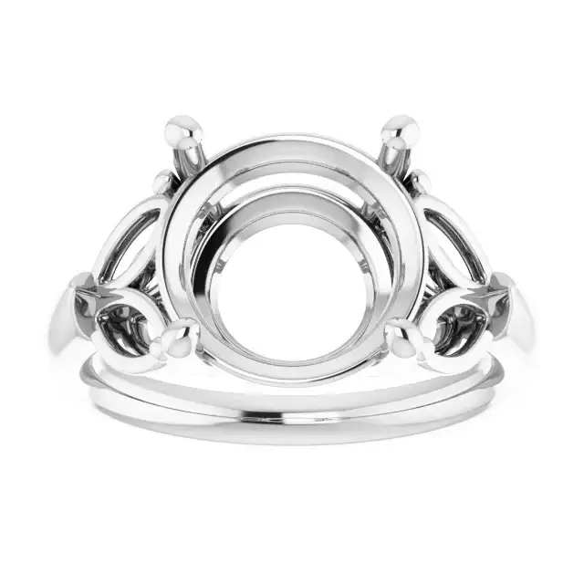 GILDA Lab Grown Diamond Engagement Ring Setting for Round Stones - Image 3