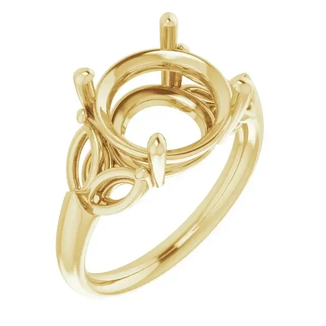 GILDA Lab Grown Diamond Engagement Ring Setting for Round Stones - Image 4