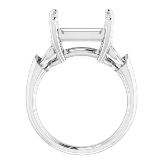 GILDA Lab Grown Diamond Engagement Ring Setting for Square Stones - Image 2