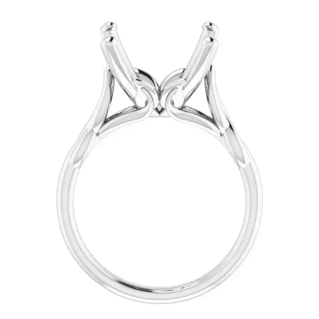 GRACE Solitaire Engagement Ring Setting for Cushion Stones - Image 2