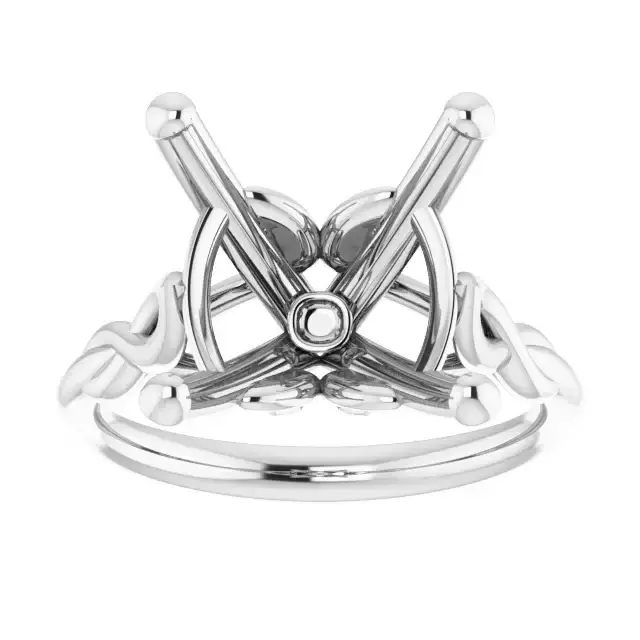 GRACE Solitaire Engagement Ring Setting for Cushion Stones - Image 3