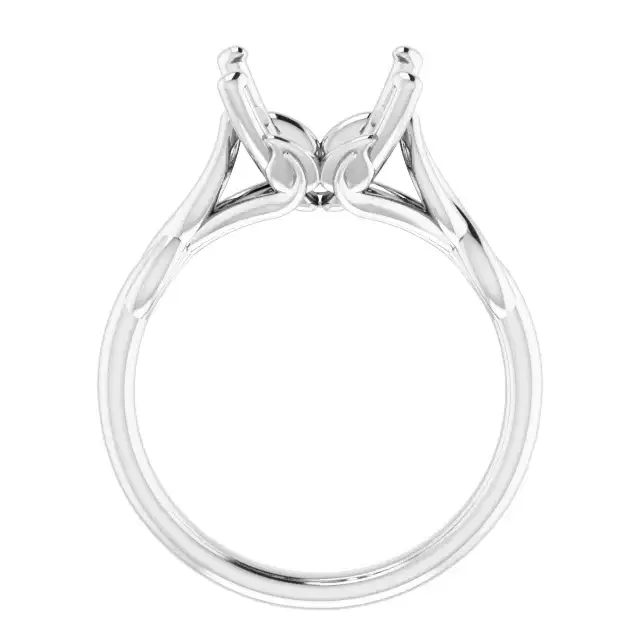 GRACE Solitaire Engagement Ring Setting for Oval Stones - Image 2