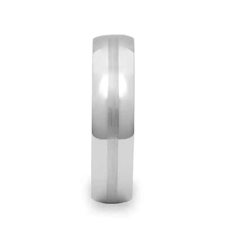 HERA Domed with Satin Stripe Tungsten Carbide Ring - 4mm - 6mm - Image 2