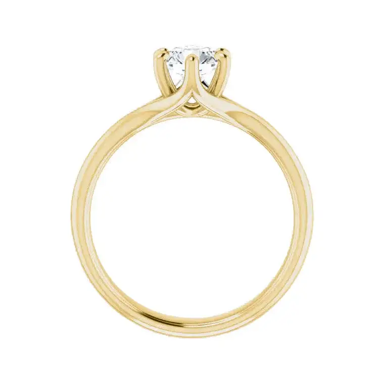 HONORA Lab Diamond Engagement Ring in 14K Yellow Gold - Image 3