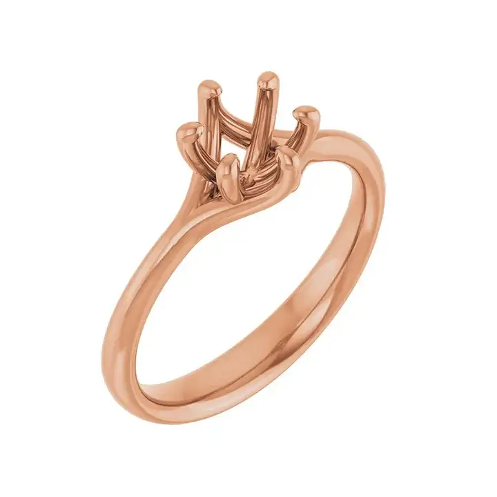 HONORA Lab Diamond Engagement Ring in 18K Rose Gold - Image 2