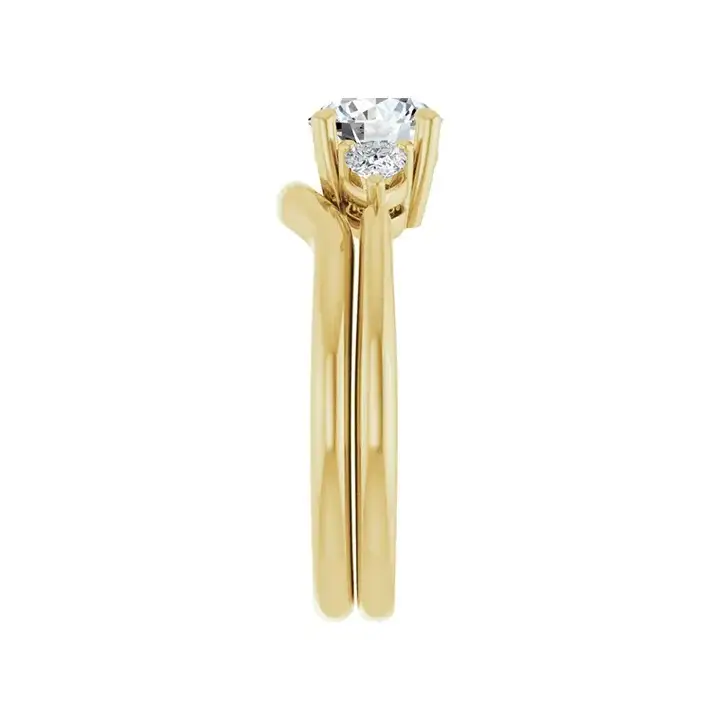 IDALIA 14K Yellow Gold Round Lab Grown Diamond Engagement Ring - Image 7