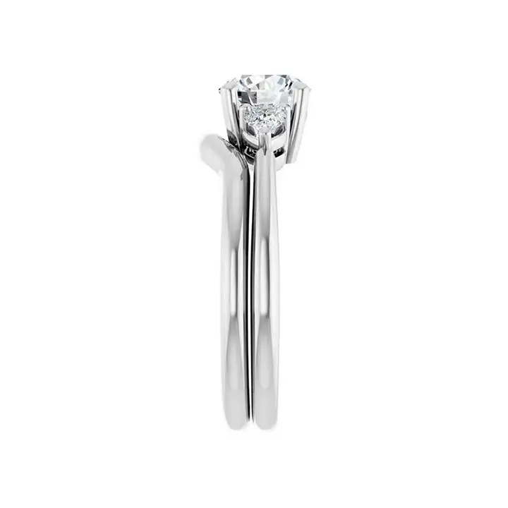 IDALIA 18K White Gold Round Lab Grown Diamond Engagement Ring - Image 7