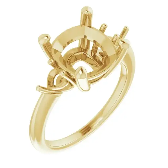 IDALIA Lab Grown Diamond Engagement Ring Setting for Cushion Stones - Image 4