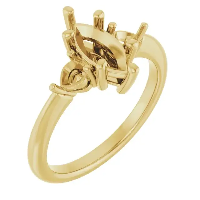 IDALIA Lab Grown Diamond Engagement Ring Setting for Marquise Stones - Image 4