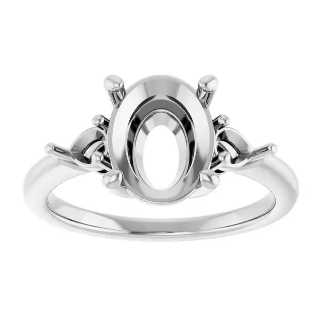 IDALIA Lab Grown Diamond Engagement Ring Setting for Oval Stones - Image 3