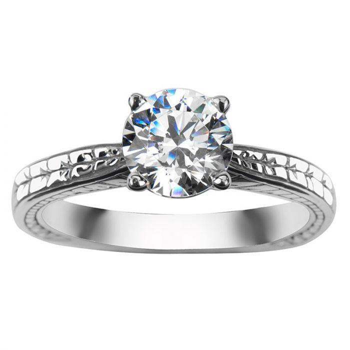 IVY Lab Diamond Engagement Ring in 18K White Gold