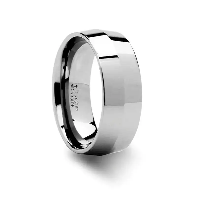 KATANA Knife Edge Tungsten Carbide Wedding Ring - 4mm - Image 3