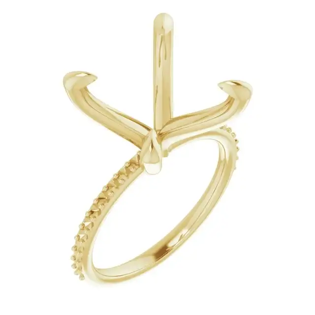 KIARA Lab Grown Diamond Engagement Ring Setting for Asscher Stones - Image 4