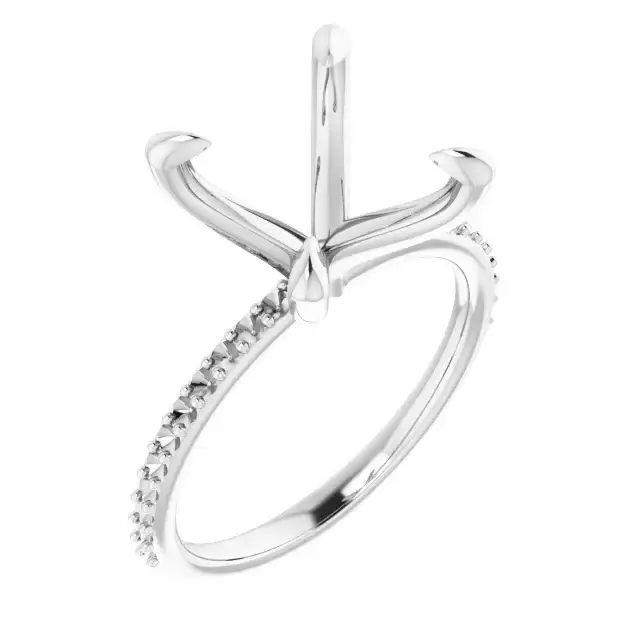 KIARA Lab Grown Diamond Engagement Ring Setting for Cushion Stones