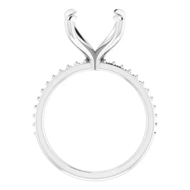 KIARA Lab Grown Diamond Engagement Ring Setting for Cushion Stones - Image 2