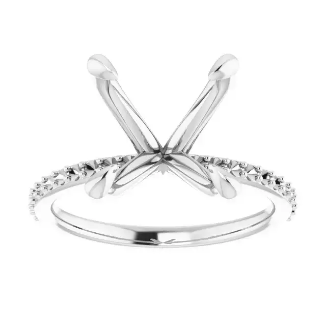 KIARA Lab Grown Diamond Engagement Ring Setting for Cushion Stones - Image 3