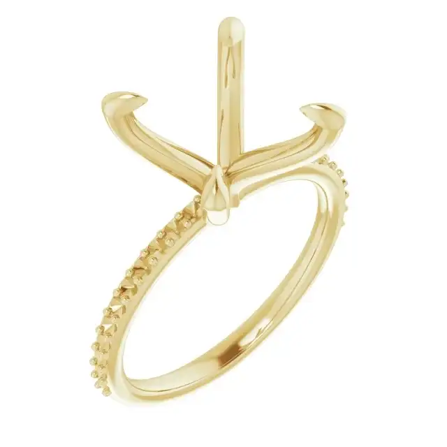 KIARA Lab Grown Diamond Engagement Ring Setting for Cushion Stones - Image 4