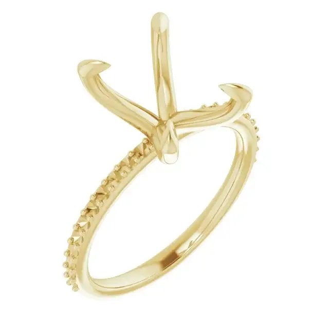 KIARA Lab Grown Diamond Engagement Ring Setting for Emerald Stones - Image 4