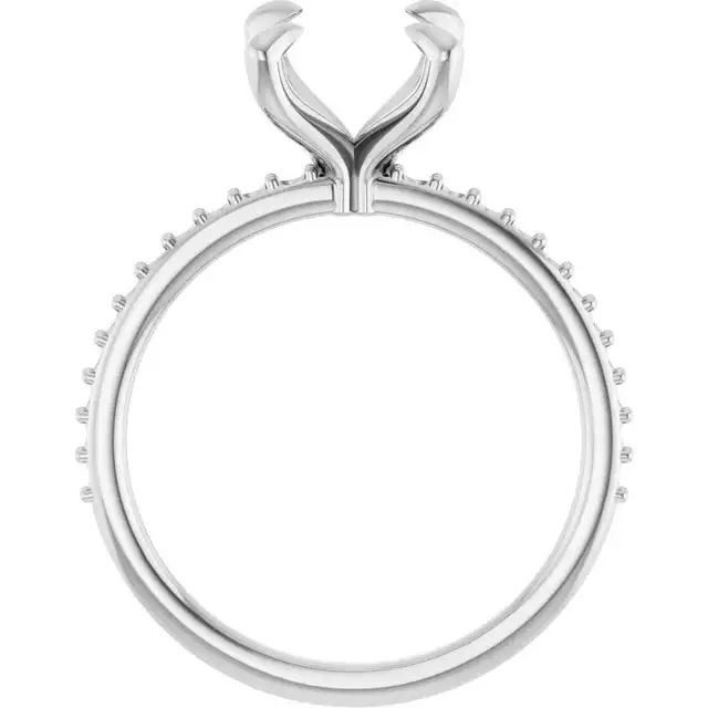 KIARA Lab Grown Diamond Engagement Ring Setting for Oval Stones - Image 2