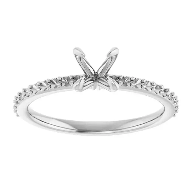 KIARA Lab Grown Diamond Engagement Ring Setting for Round Stones - Image 3