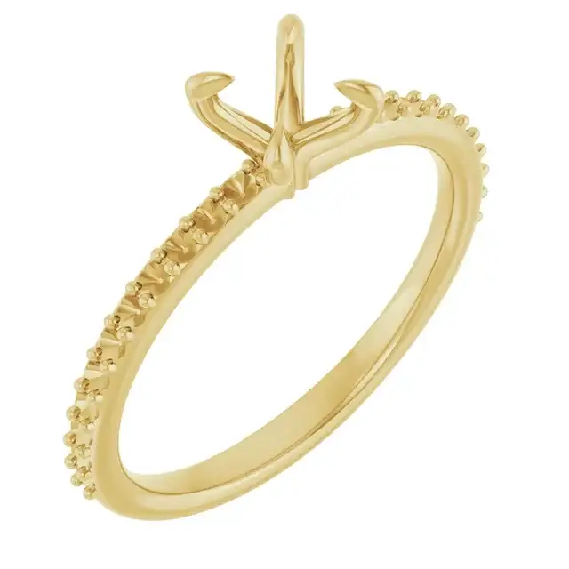 KIARA Lab Grown Diamond Engagement Ring Setting for Round Stones - Image 4