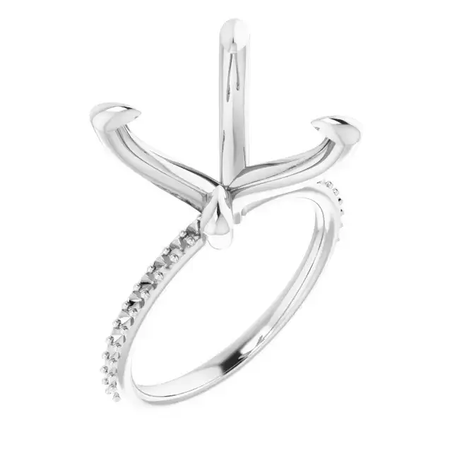 KIARA Lab Grown Diamond Engagement Ring Setting for Square Stones