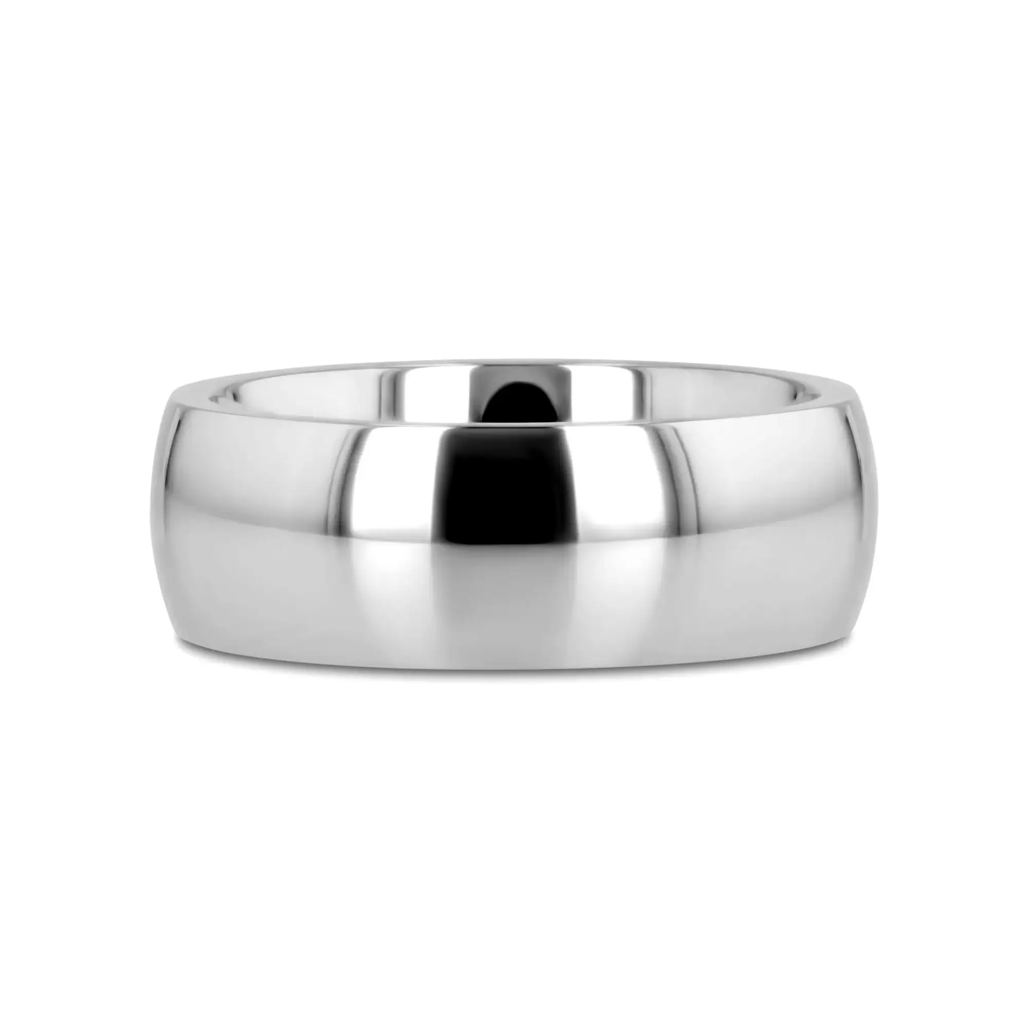 KOBOLD Domed Cobalt Chrome Comfort Fit Ring, Polished Finish — 4mm, 6mm, 8mm - Image 3