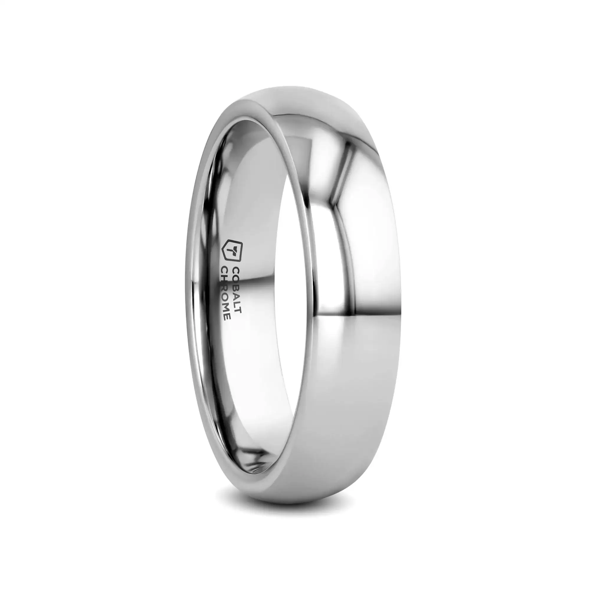 KOBOLD Domed Cobalt Chrome Comfort Fit Ring, Polished Finish — 4mm, 6mm, 8mm - Image 9