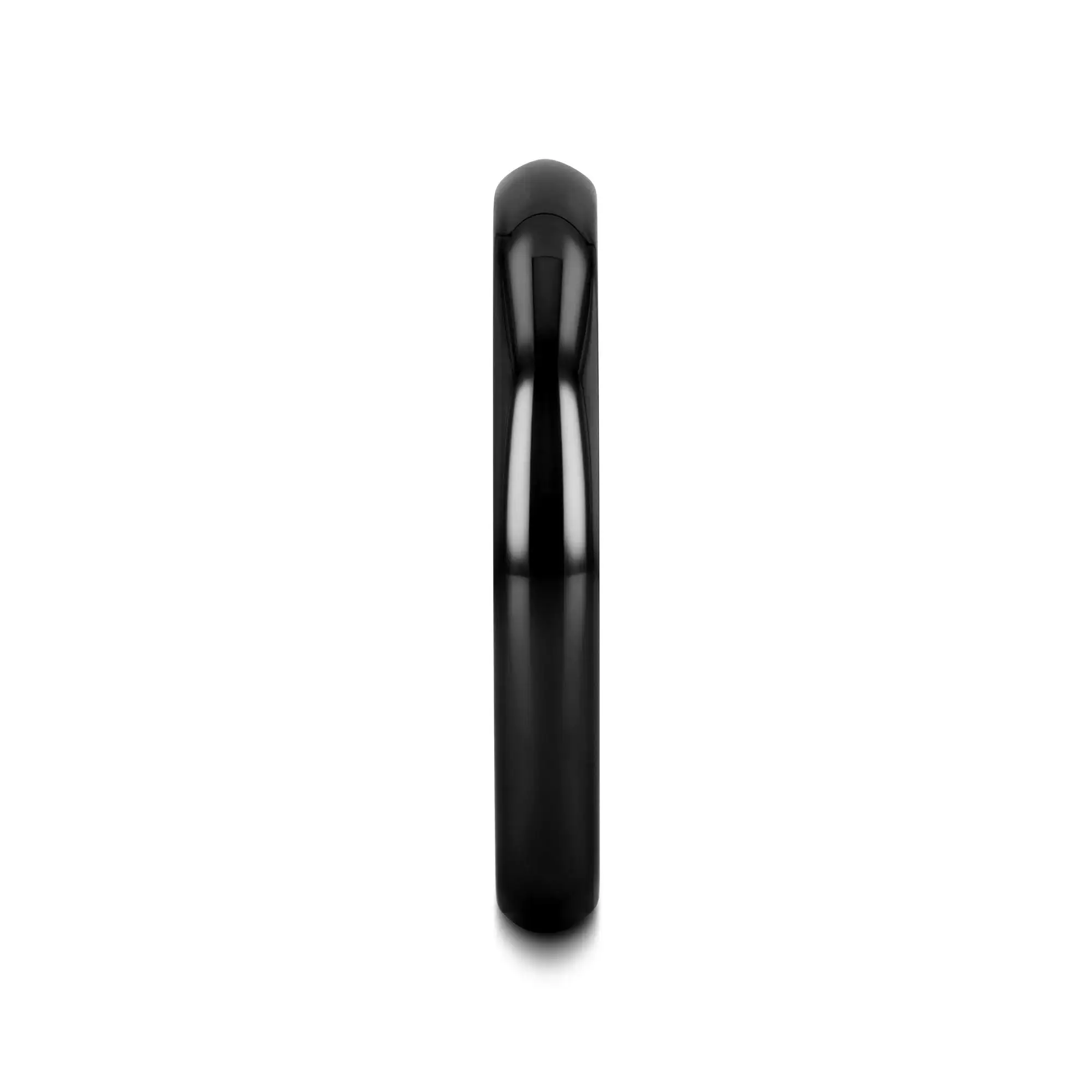 LANDON Domed Polish Finished Black Ceramic Ring - 2mm - 12mm - Image 11