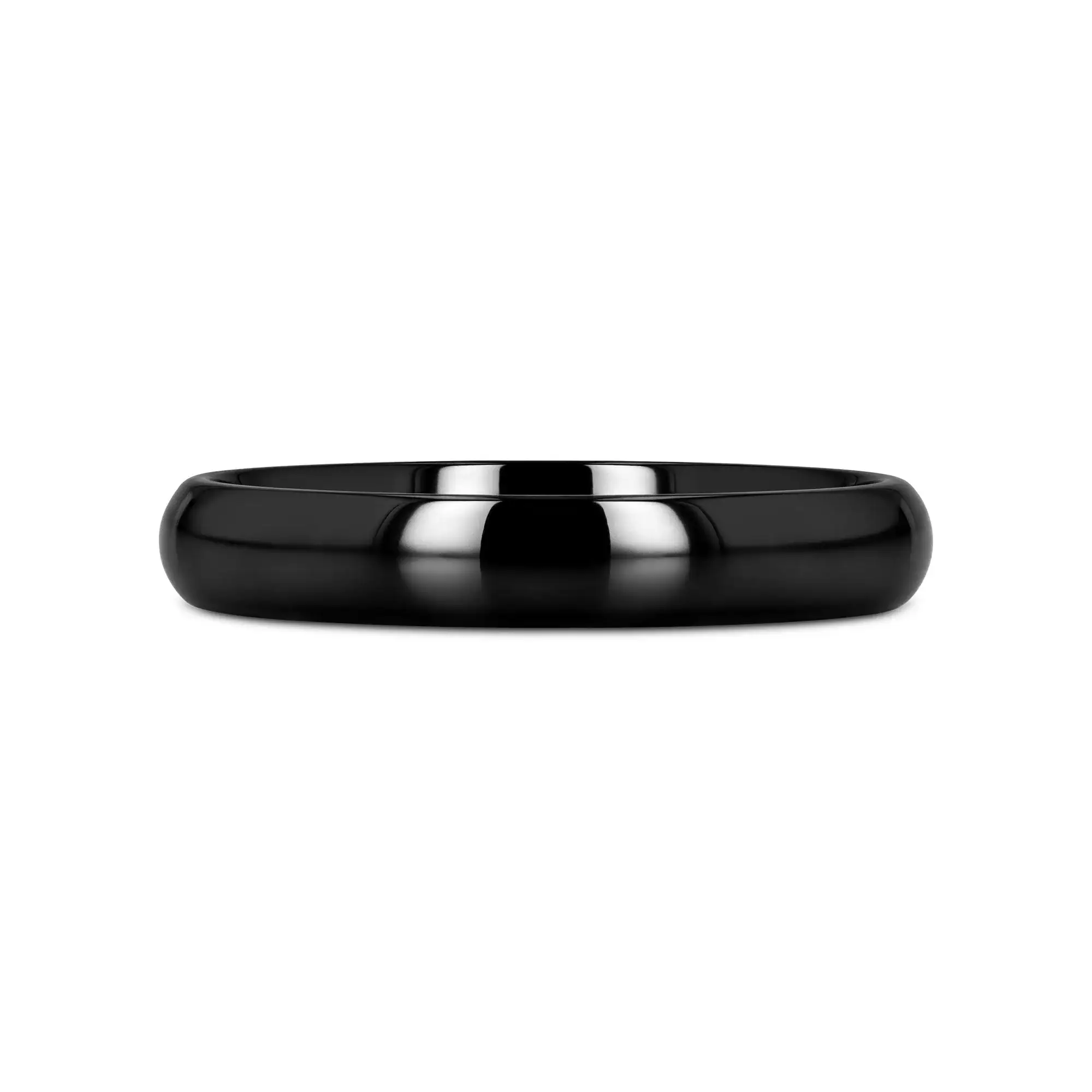 LANDON Domed Polish Finished Black Ceramic Ring - 2mm - 12mm - Image 12