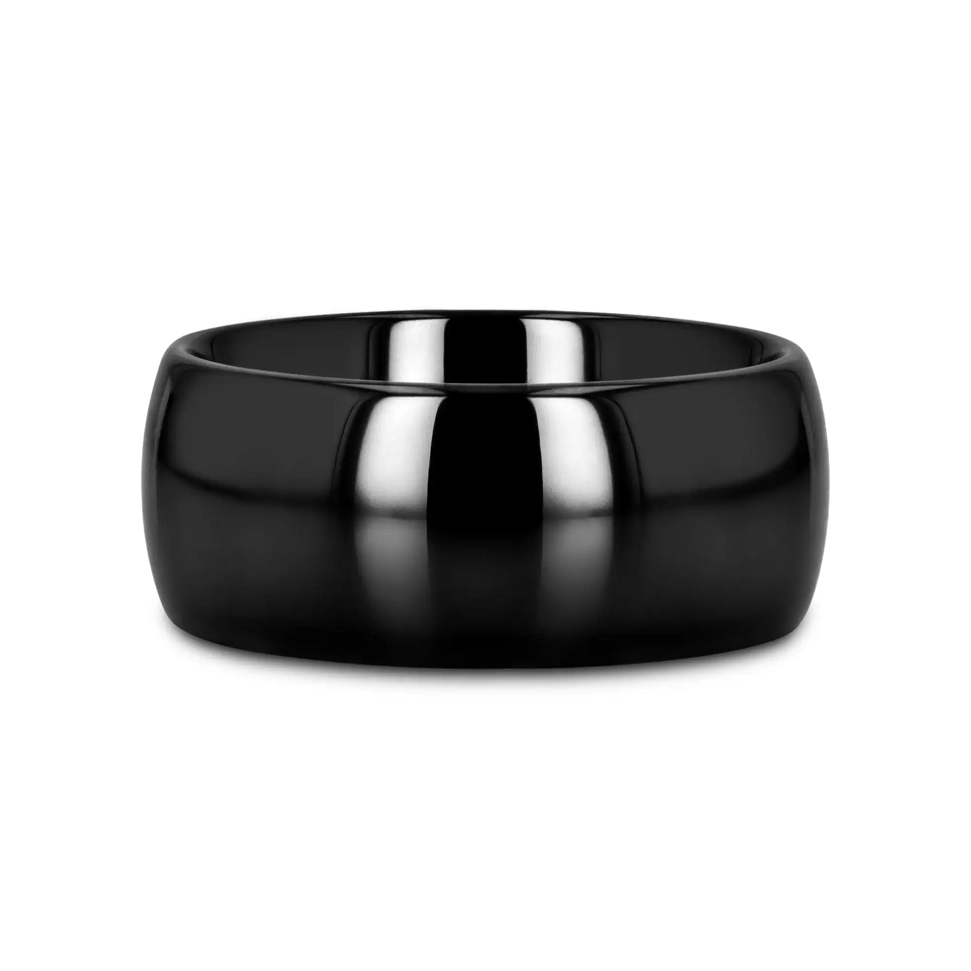 LANDON Domed Polish Finished Black Ceramic Ring - 2mm - 12mm - Image 15