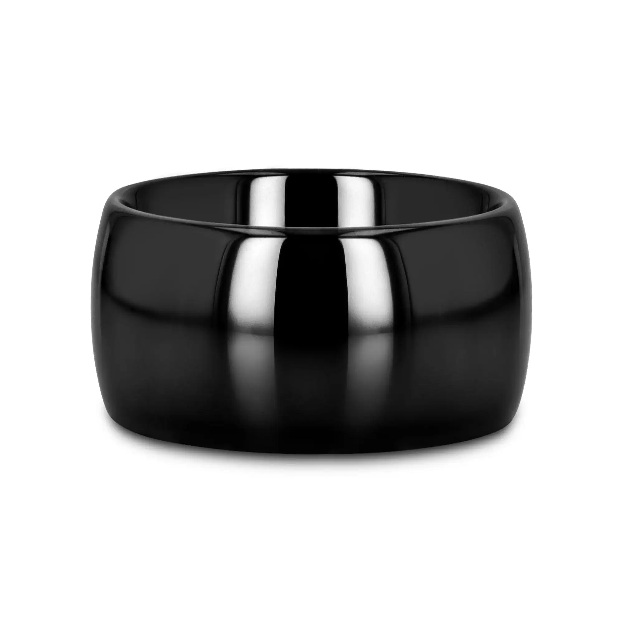 LANDON Domed Polish Finished Black Ceramic Ring - 2mm - 12mm - Image 18