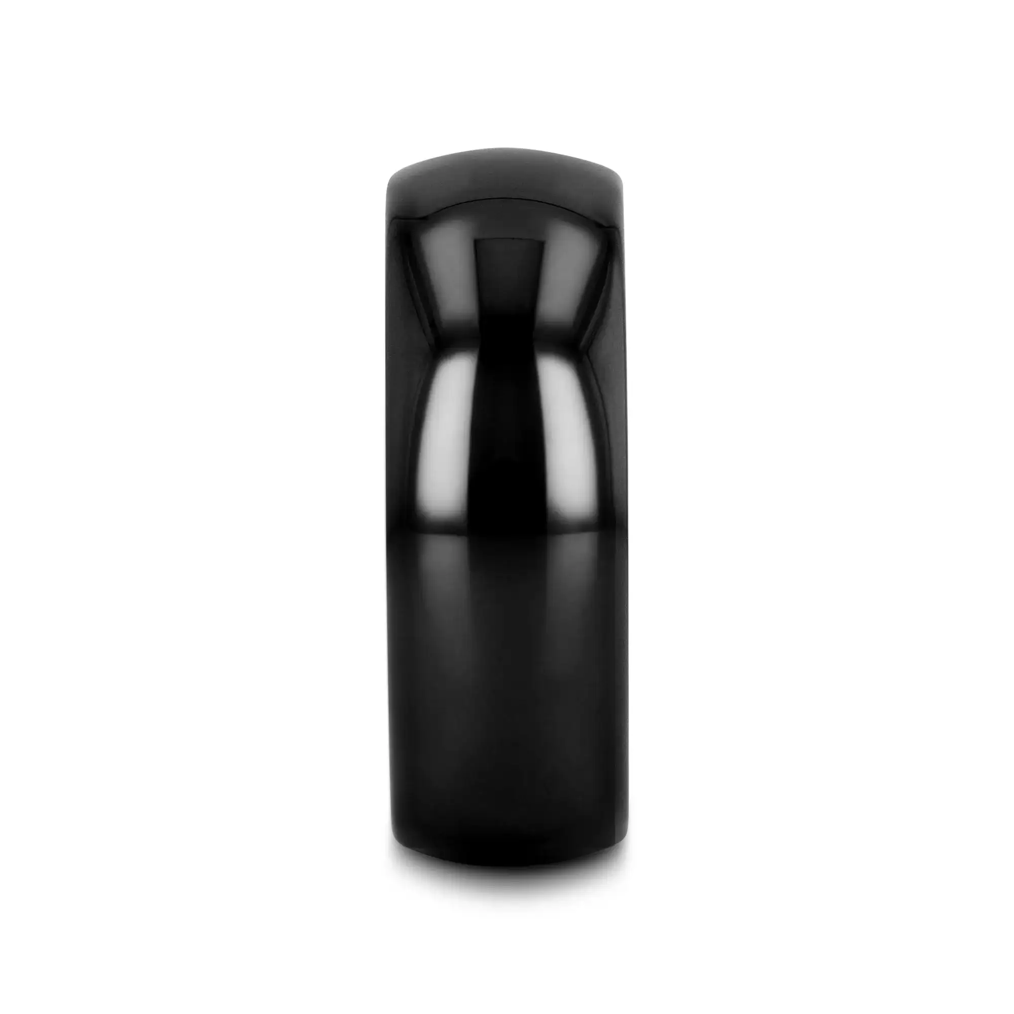 LANDON Domed Polish Finished Black Ceramic Ring - 2mm - 12mm - Image 2