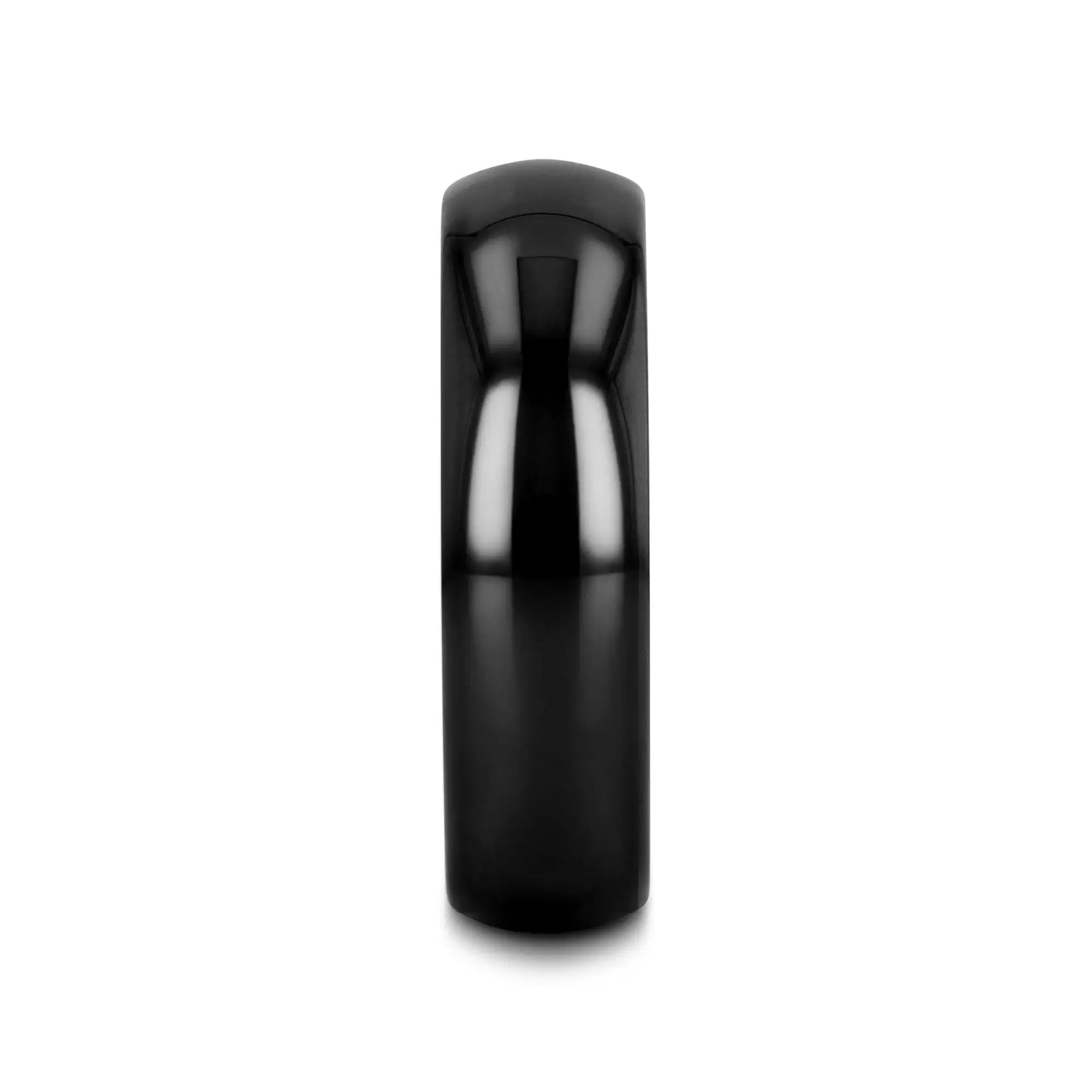 LANDON Domed Polish Finished Black Ceramic Ring - 2mm - 12mm - Image 5