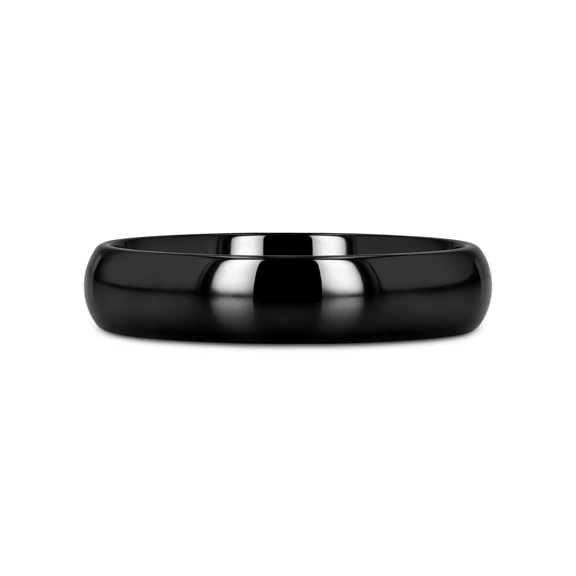LANDON Domed Polish Finished Black Ceramic Ring - 2mm - 12mm - Image 9
