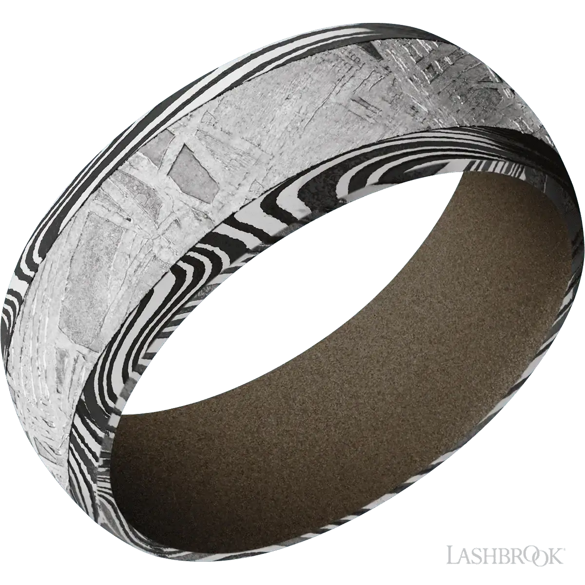 Marble with Acid Finish and Meteorite Inlay and Burnt Bronze - 8MM