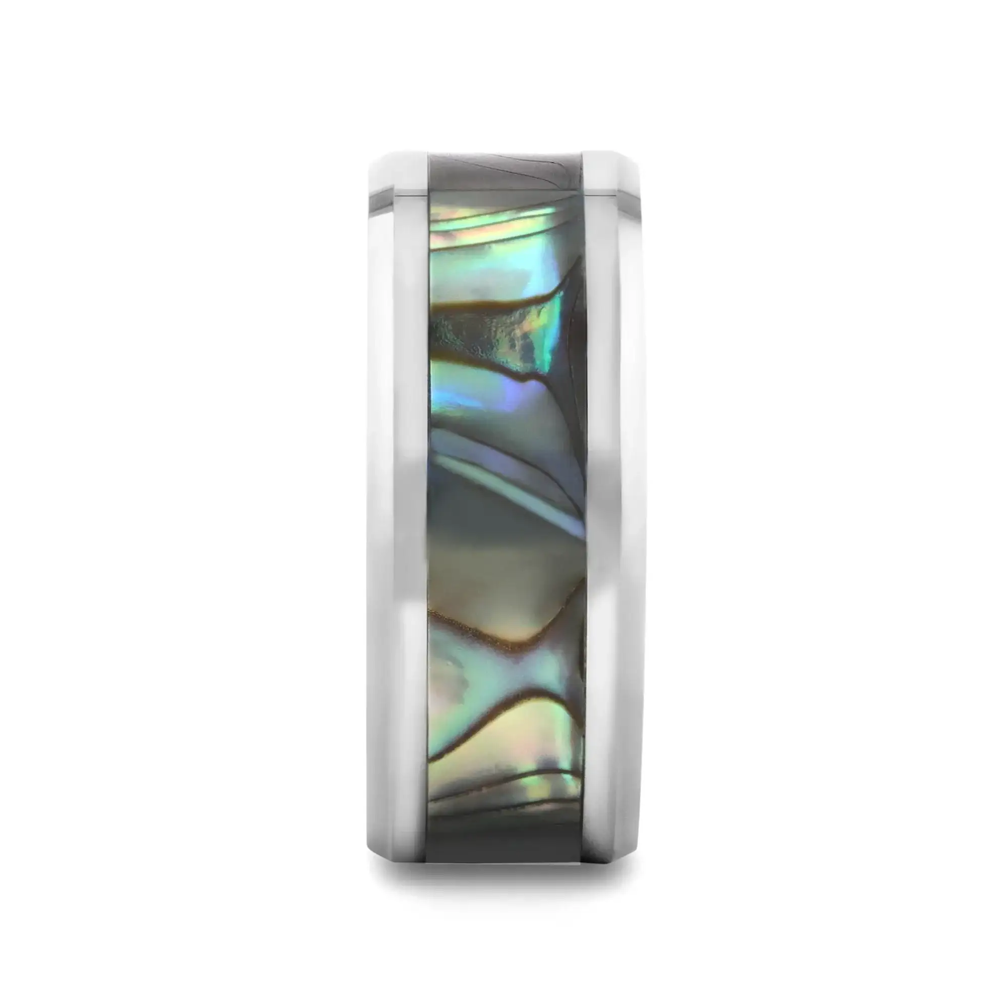 MAUI Tungsten Wedding Band with Mother of Pearl Inlay - 4mm - 10mm - Image 20