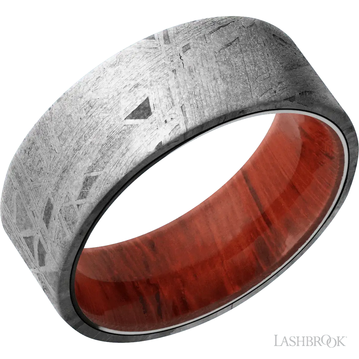 Meteorite with None Finish and Padauk - 8MM