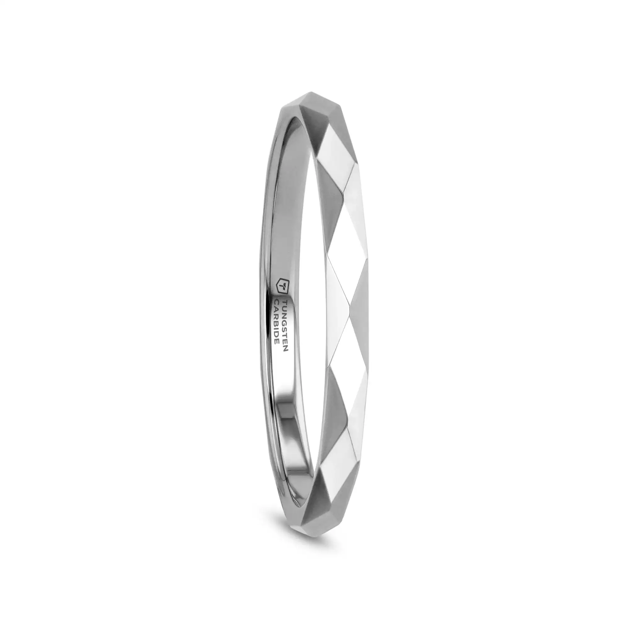 MILLENNIUM Tungsten Wedding Band with 288 Diamond Facets - 2mm - 10mm - Image 11