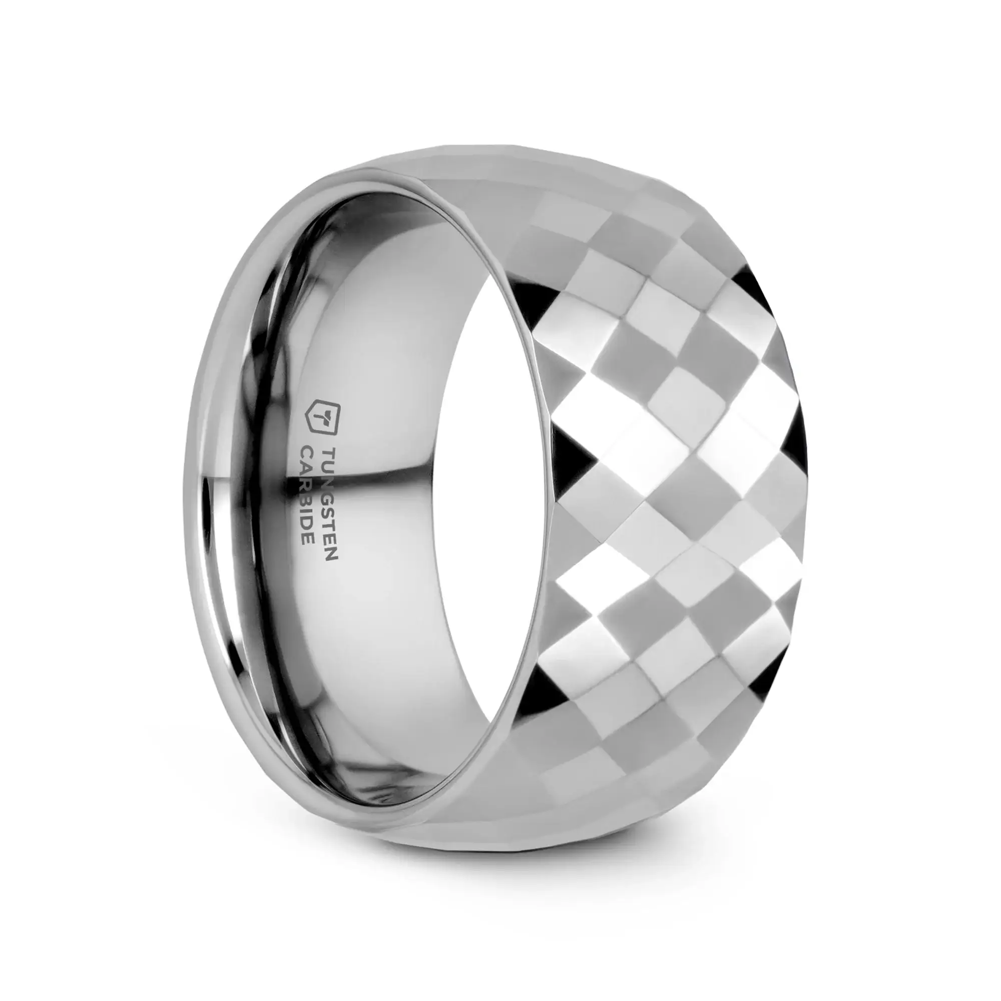 MILLENNIUM Tungsten Wedding Band with 288 Diamond Facets - 2mm - 10mm - Image 15