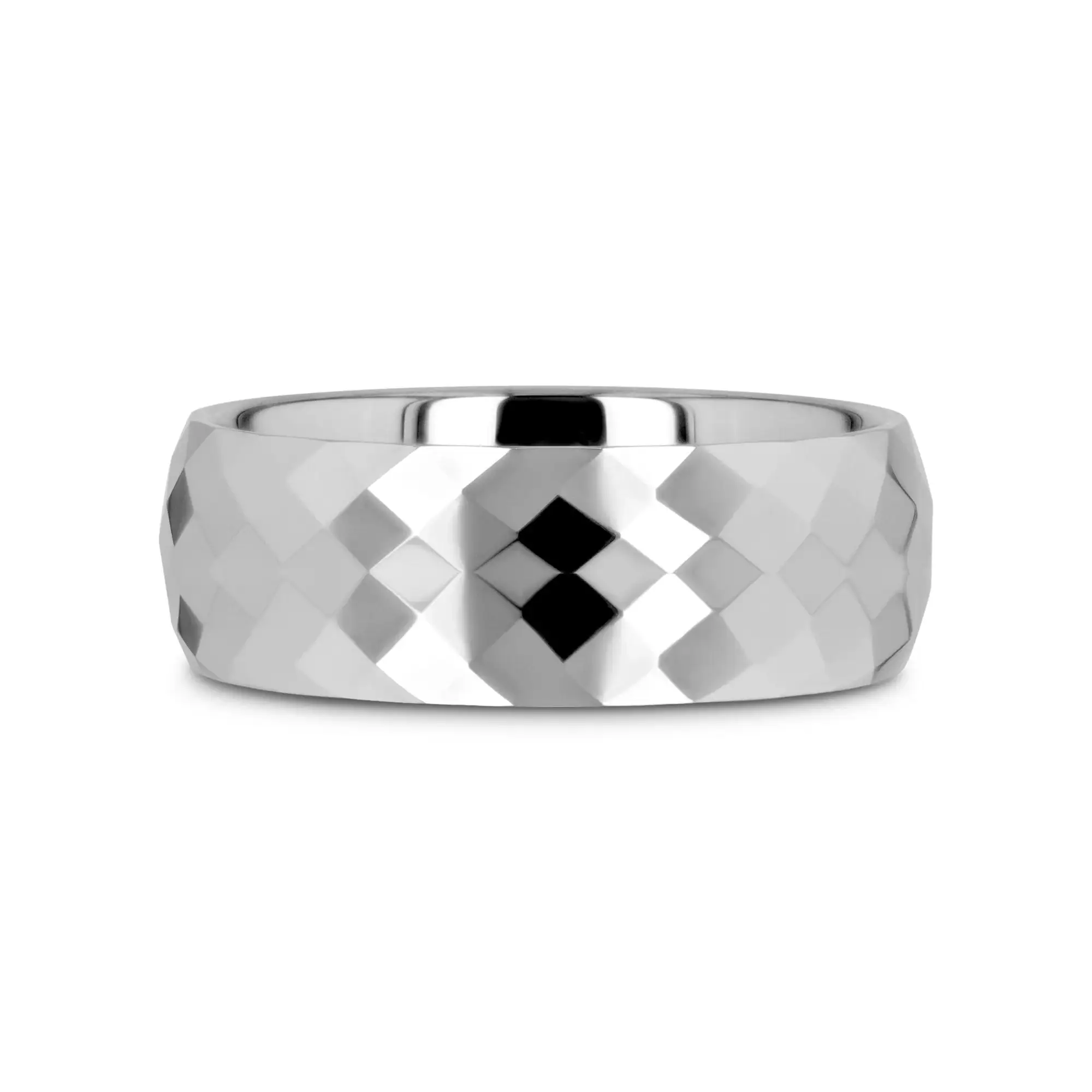MILLENNIUM Tungsten Wedding Band with 288 Diamond Facets - 2mm - 10mm - Image 3