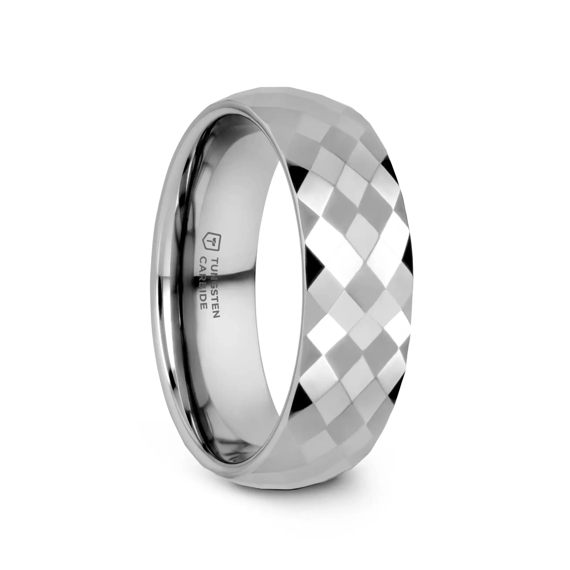 MILLENNIUM Tungsten Wedding Band with 288 Diamond Facets - 2mm - 10mm - Image 5
