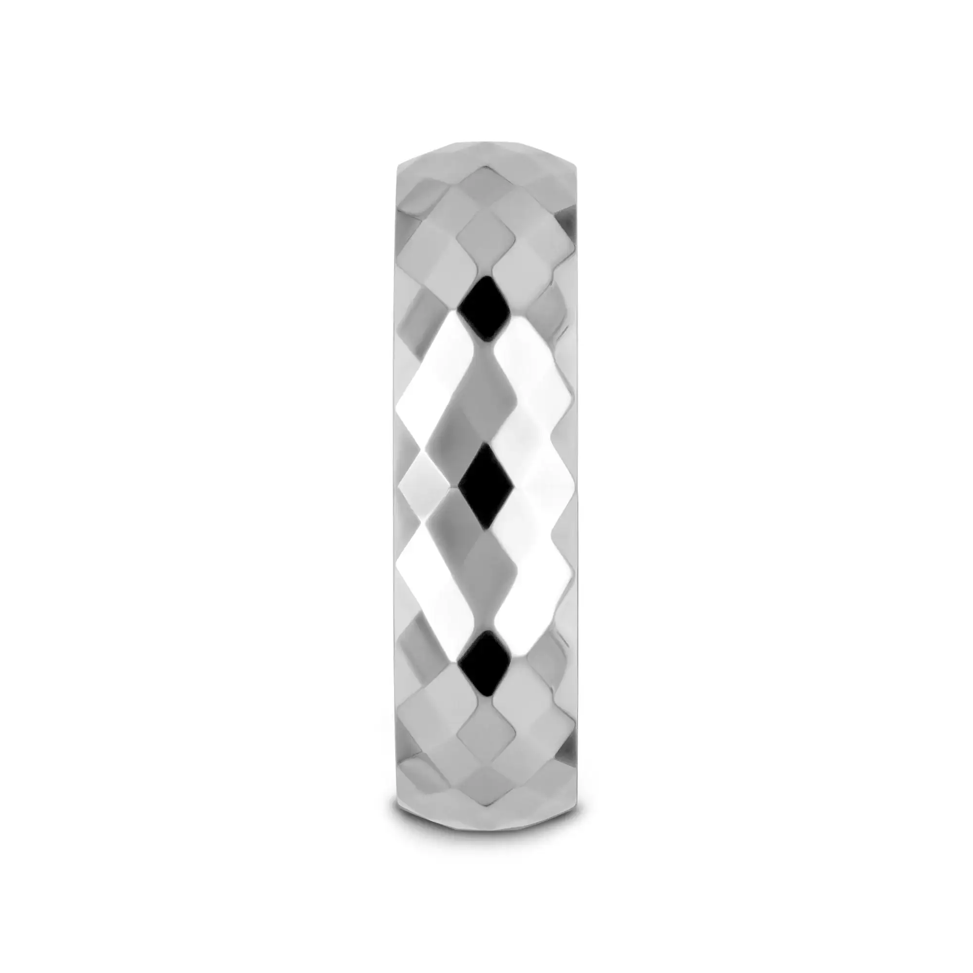 MILLENNIUM Tungsten Wedding Band with 288 Diamond Facets - 2mm - 10mm - Image 6