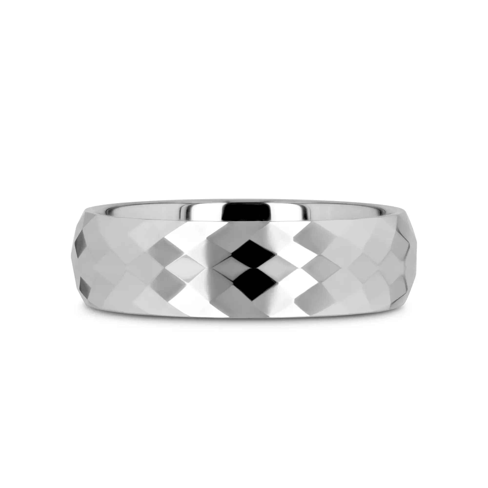MILLENNIUM Tungsten Wedding Band with 288 Diamond Facets - 2mm - 10mm - Image 7