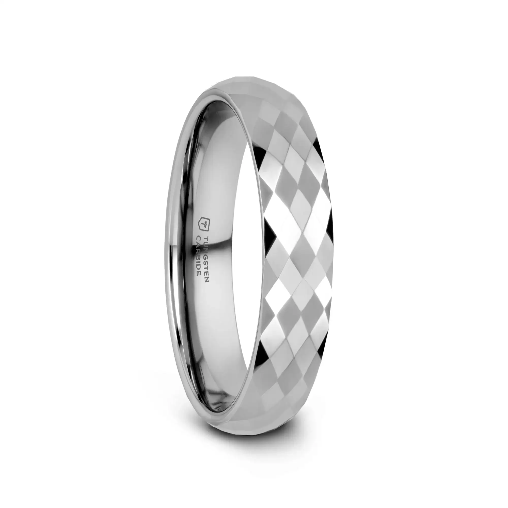 MILLENNIUM Tungsten Wedding Band with 288 Diamond Facets - 2mm - 10mm - Image 8