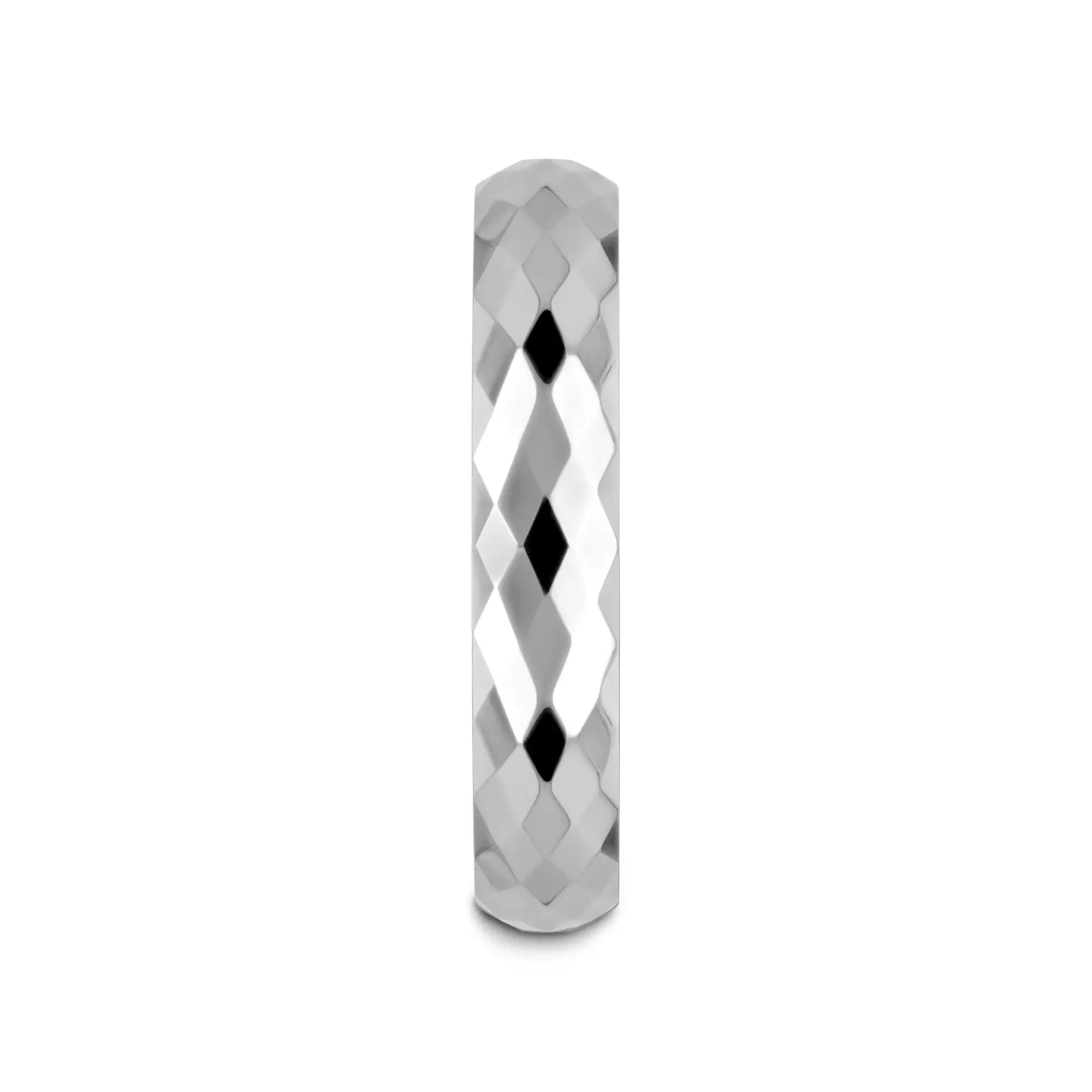 MILLENNIUM Tungsten Wedding Band with 288 Diamond Facets - 2mm - 10mm - Image 9